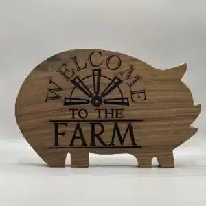 Rustic Farm Pig Cutting Board | 2 Creative Huskies