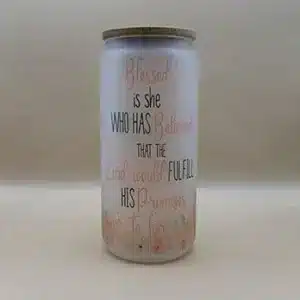 Sip in Style with the Blessed Glass Tumbler